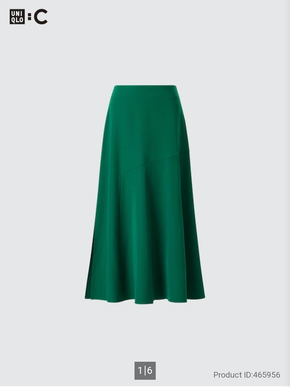 NWOT Uniqlo Womens Green Mermaid Skirt